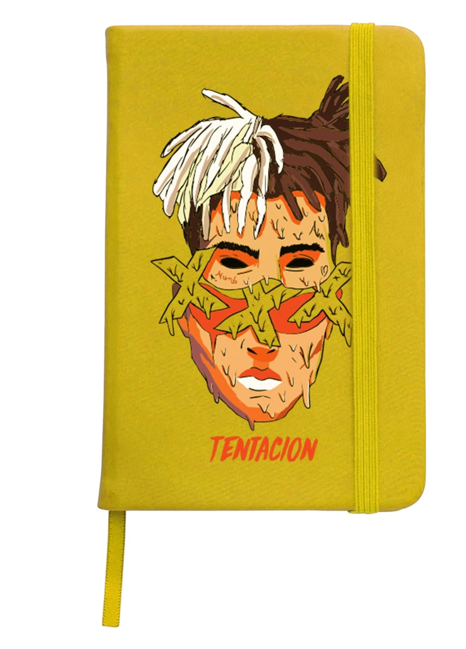 Блокнот А5 Экс-экс-экс Тентасьон (XXXTentacion) Желтый (92228-2636-SY) MobiPrint (257322751)
