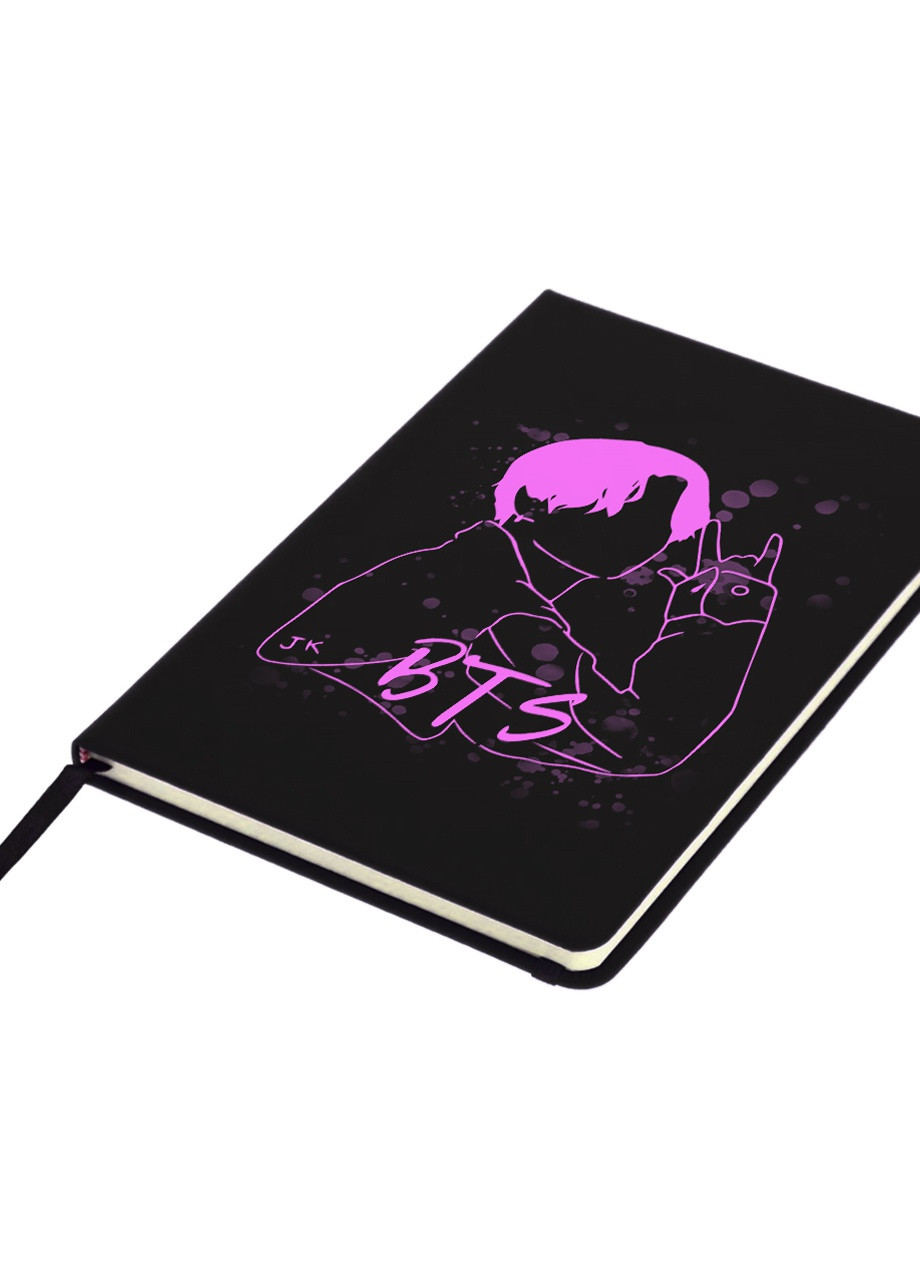 Блокнот А5 Чон Джонгук БТС (Jungkook BTS) Чорний (92228-3277-BK) MobiPrint (257325565)