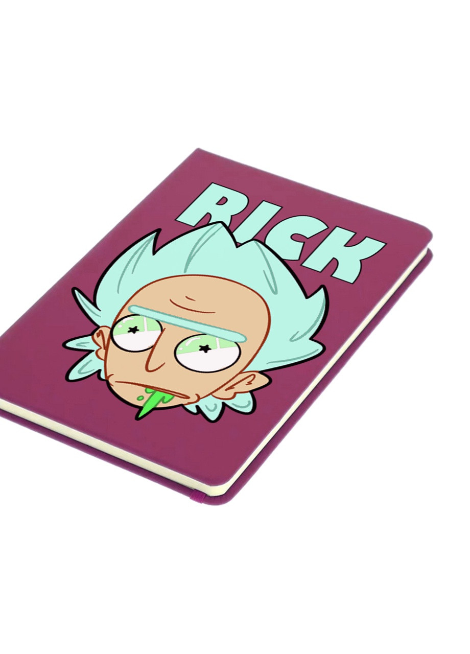 Блокнот А5 Рік Санчез та Бендер Рік та Морті (Bender Rick and Morty) Малиновий (92228-2942-FU) MobiPrint (257323142)
