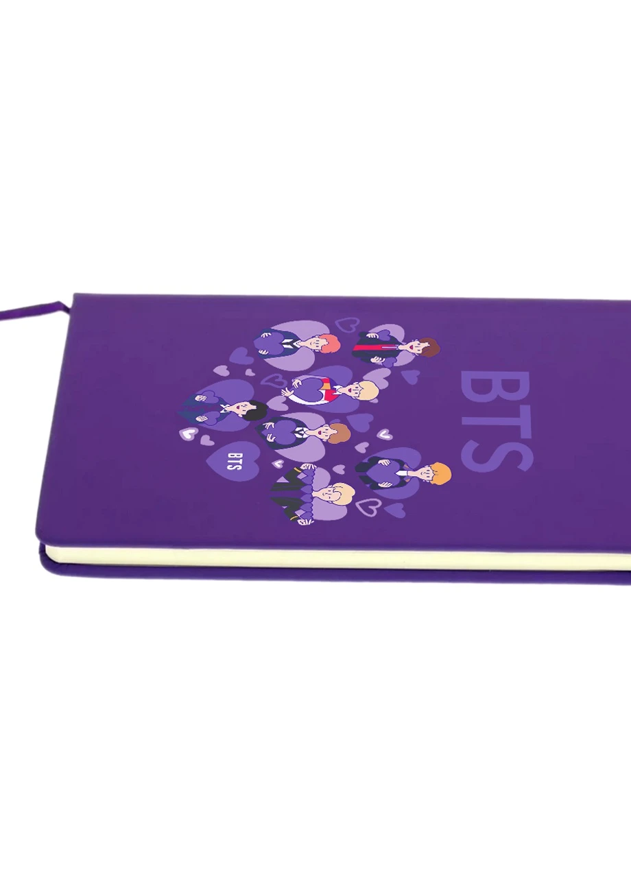 Блокнот А5 БТС (BTS) Фіолетовий (92228-3273-PU) MobiPrint (257325507)