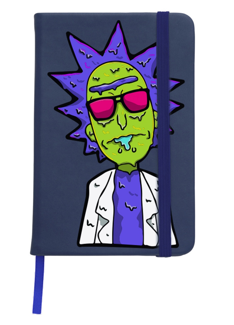 Блокнот А5 Рік Санчез та Морті Сміт Рік та Морті (Rick and Morty) Темно-синій (92228-2934-NB) MobiPrint (257329098)