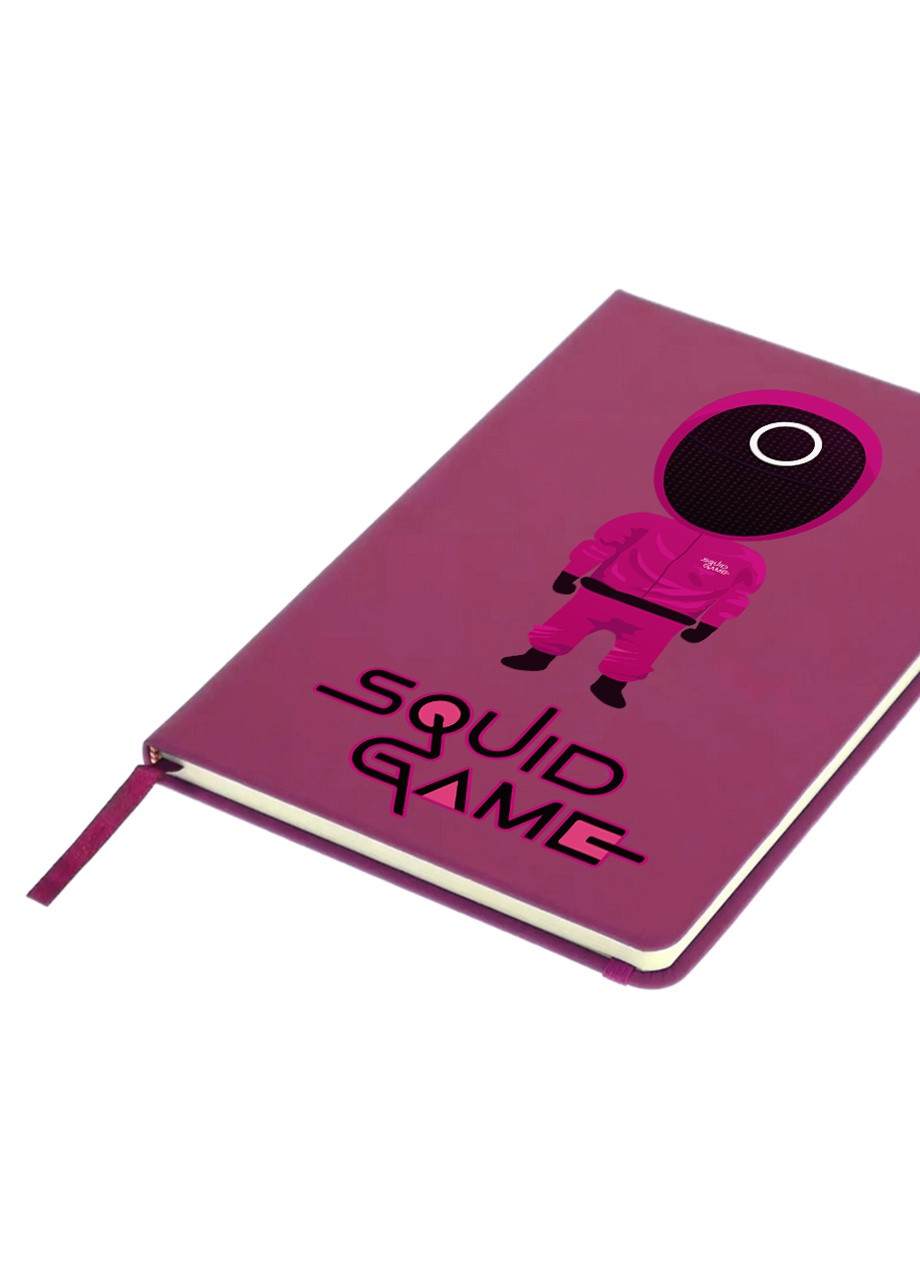 Блокнот А5 Круг Рабочий солдат Игра в кальмара (Squid Game) Малиновый (92228-3358-FU) MobiPrint (257323709)