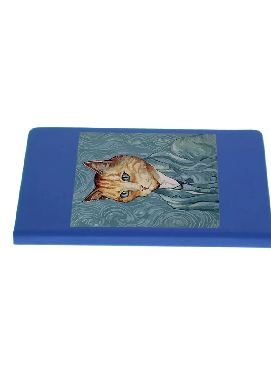 Блокнот А5 Кіт Вінсент Ван Гог (Vincent van Gogh Cat) Світло-блакитний (92228-2959-SK) MobiPrint (257325057)