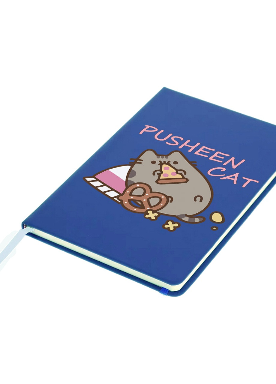 Блокнот А5 Кіт Пушин (Pusheen Cat) Світло-блакитний (92228-3347-SK) MobiPrint (257328100)
