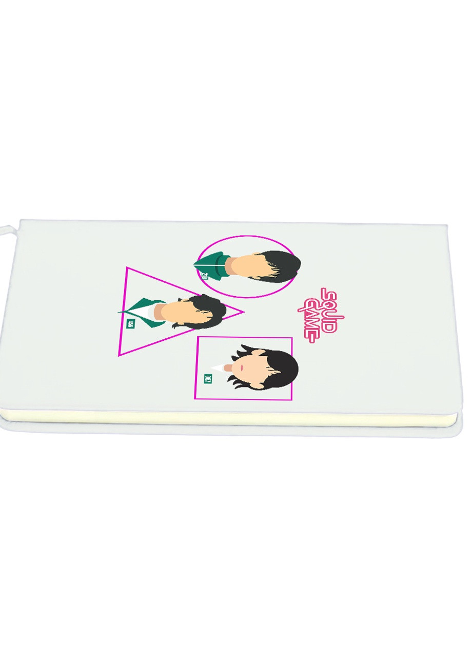 Блокнот А5 Гра в кальмара (Squid Game) Білий (92228-3352-WT) MobiPrint (257324581)