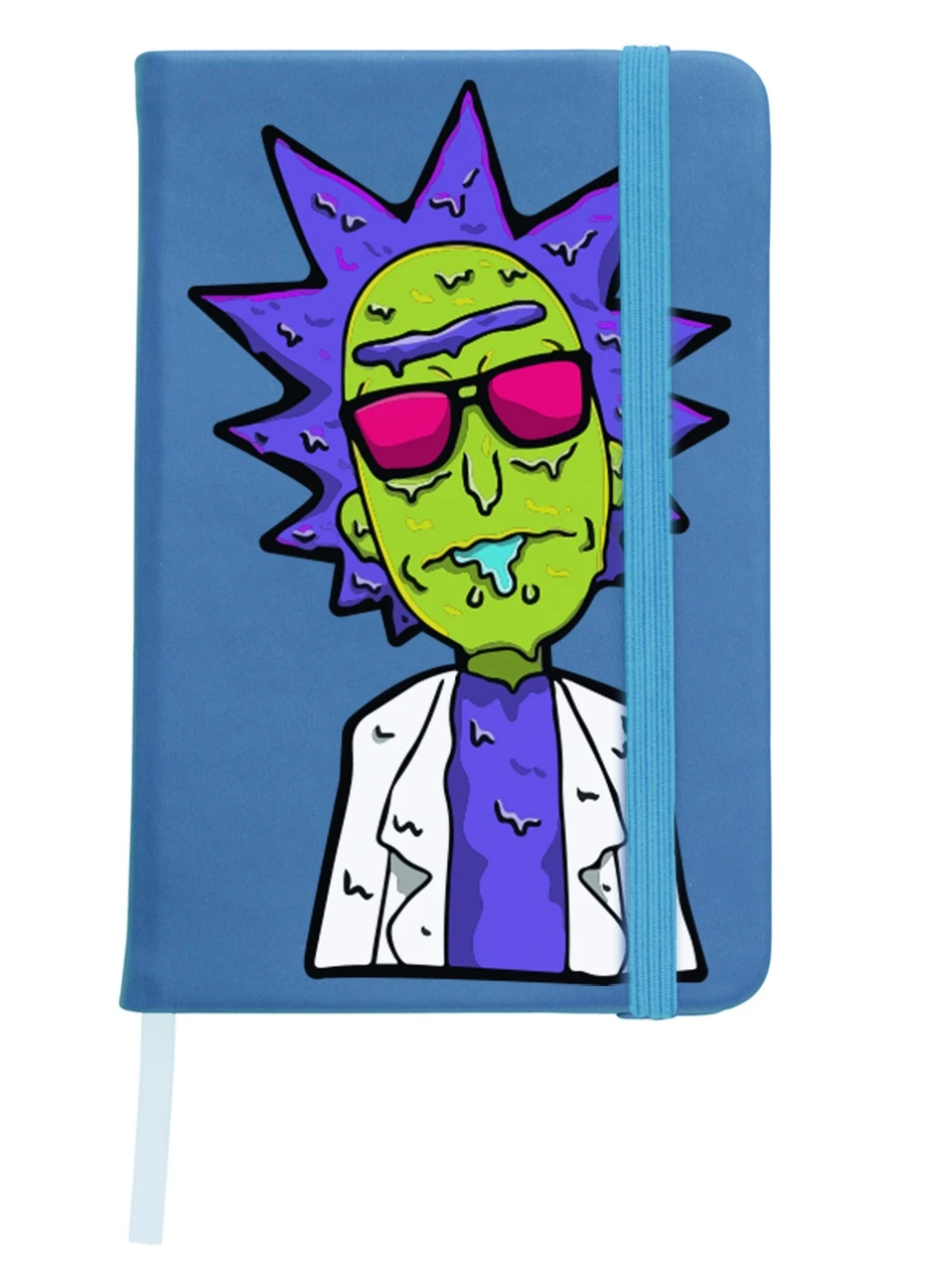 Блокнот А5 Рік Санчез та Морті Сміт Рік та Морті (Rick and Morty) Світло-блакитний (92228-2934-SK) MobiPrint (257324301)