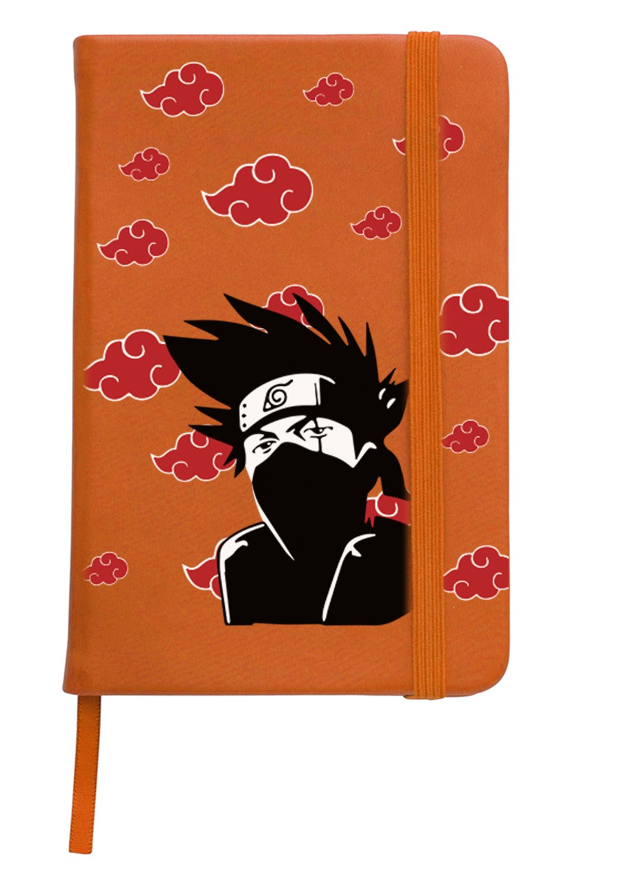 Блокнот А5 Какаши Хатаке Наруто (Hatake Kakashi Naruto) Оранжевый (92228-3054-OG) MobiPrint (257328335)