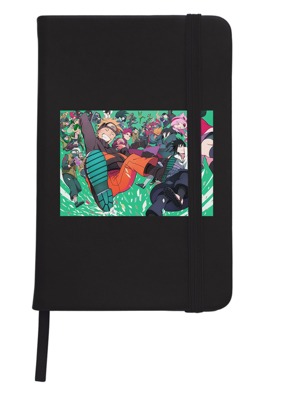 Блокнот А5 Наруто (Naruto) Чорний (92228-3091-BK) MobiPrint (257328303)