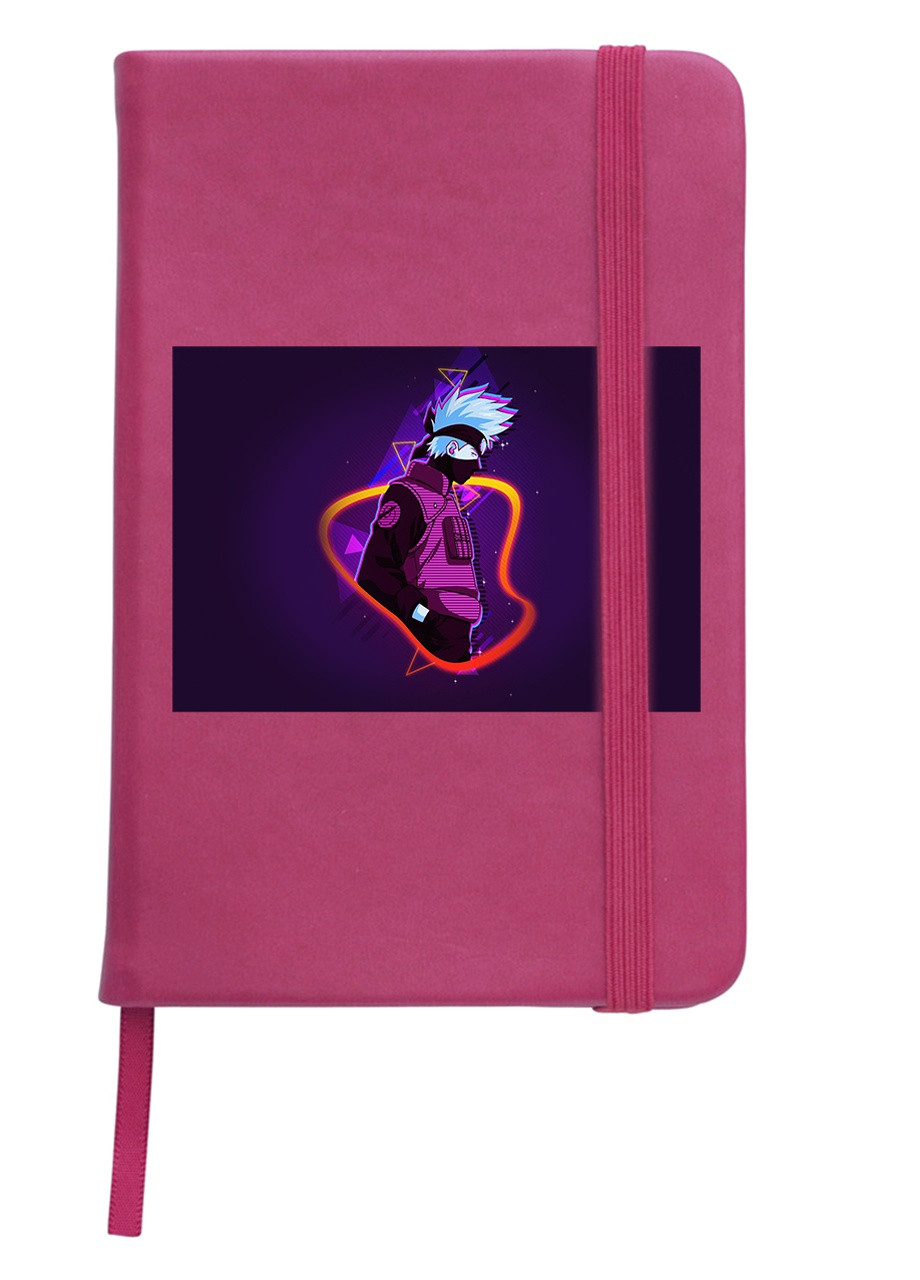 Блокнот А5 Какаші Хатаке Наруто (Hatake Kakashi Naruto) Малиновий (92228-3081-FU) MobiPrint (257328480)