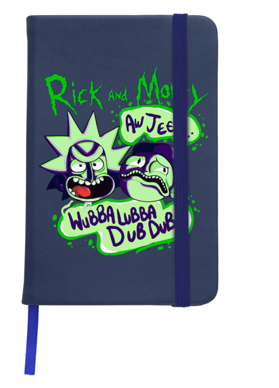 Блокнот А5 Рик Санчез Рик и Морти (Rick Sanchez Rick and Morty) Темно-синий (92228-2937-NB) MobiPrint (257328956)