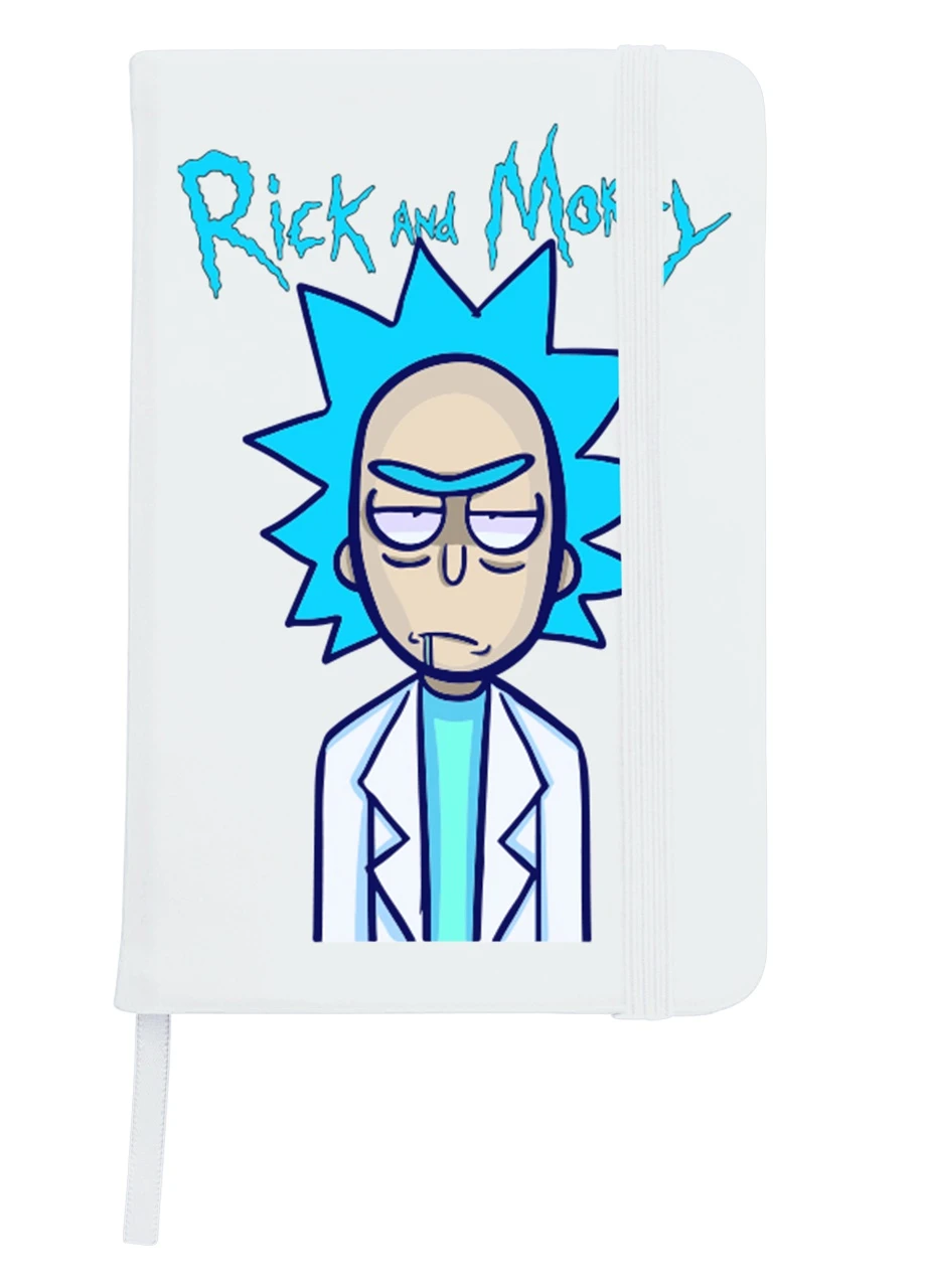Блокнот А5 Рик Санчез и Морти Смит Рик и Морти (Rick and Morty) Белый (92228-2938-WT) MobiPrint (257326684)