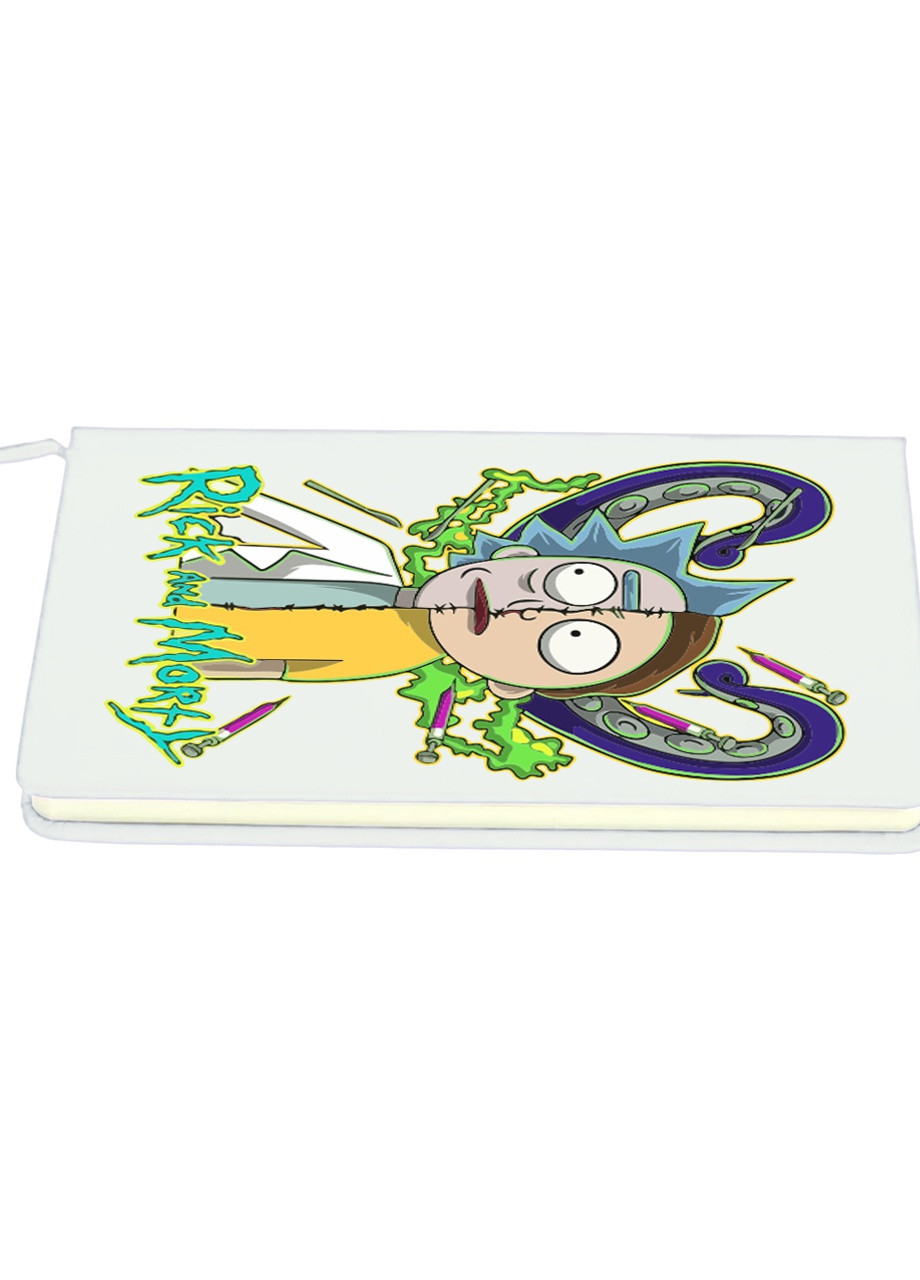 Блокнот А5 Рік Санчез Рік та Морті (Rick Sanchez Rick and Morty) Білий (92228-2935-WT) MobiPrint (257328233)