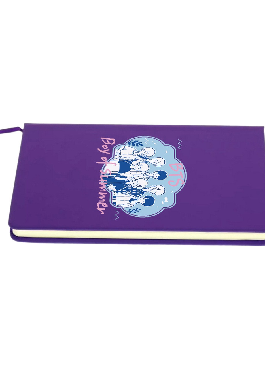 Блокнот А5 БТС (BTS) Фиолетовый (92228-3266-PU) MobiPrint (257323696)