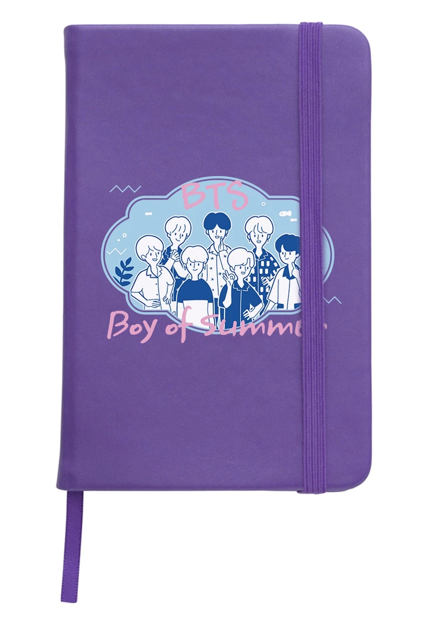 Блокнот А5 БТС (BTS) Фиолетовый (92228-3266-PU) MobiPrint (257323696)