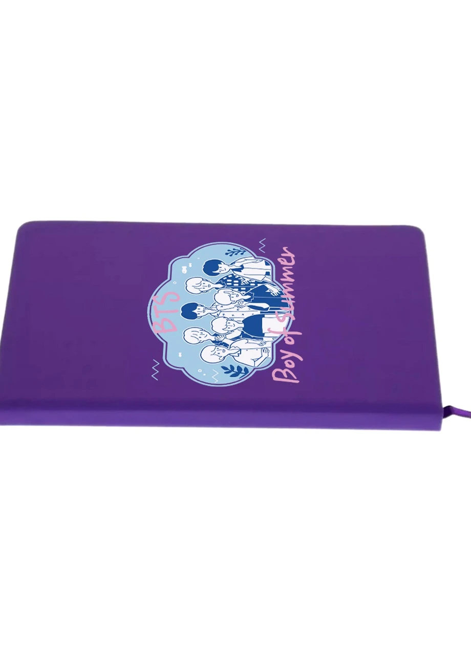 Блокнот А5 БТС (BTS) Фиолетовый (92228-3266-PU) MobiPrint (257323696)