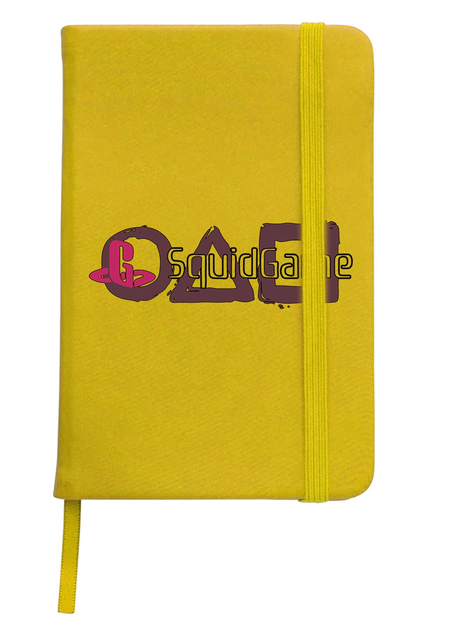 Блокнот А5 Игра в кальмара (PlayStation Squid Game) Желтый (92228-3369-SY) MobiPrint (257327185)