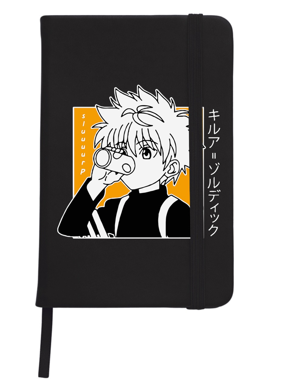 Блокнот А5 Кіллуа Золдік (Killua Zoldyck Hunter X Hunter) Чорний (92228-3341-BK) MobiPrint (257323099)