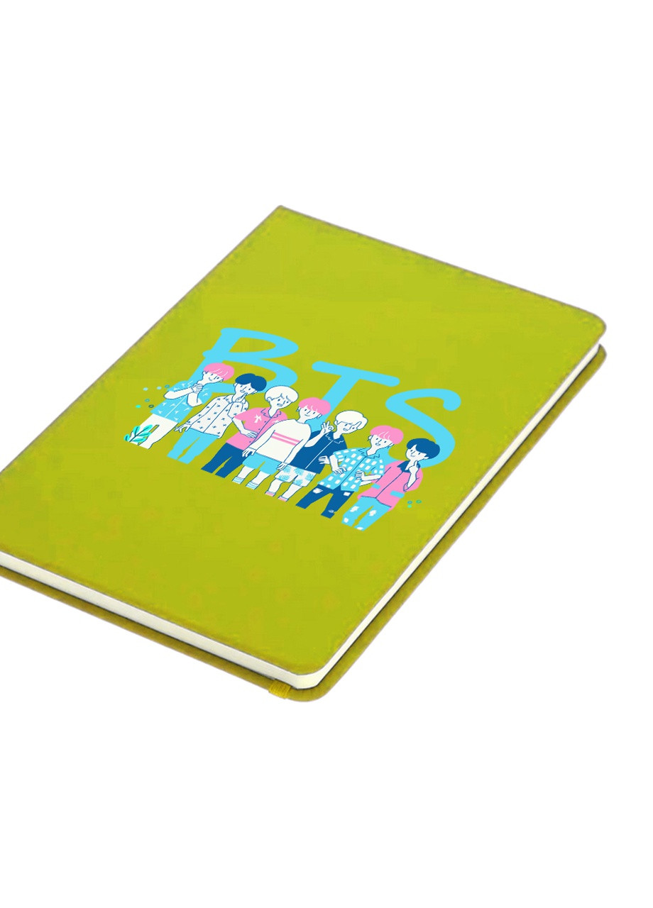 Блокнот А5 БТС (BTS) Салатовий (92228-3265-LM) MobiPrint (257324530)