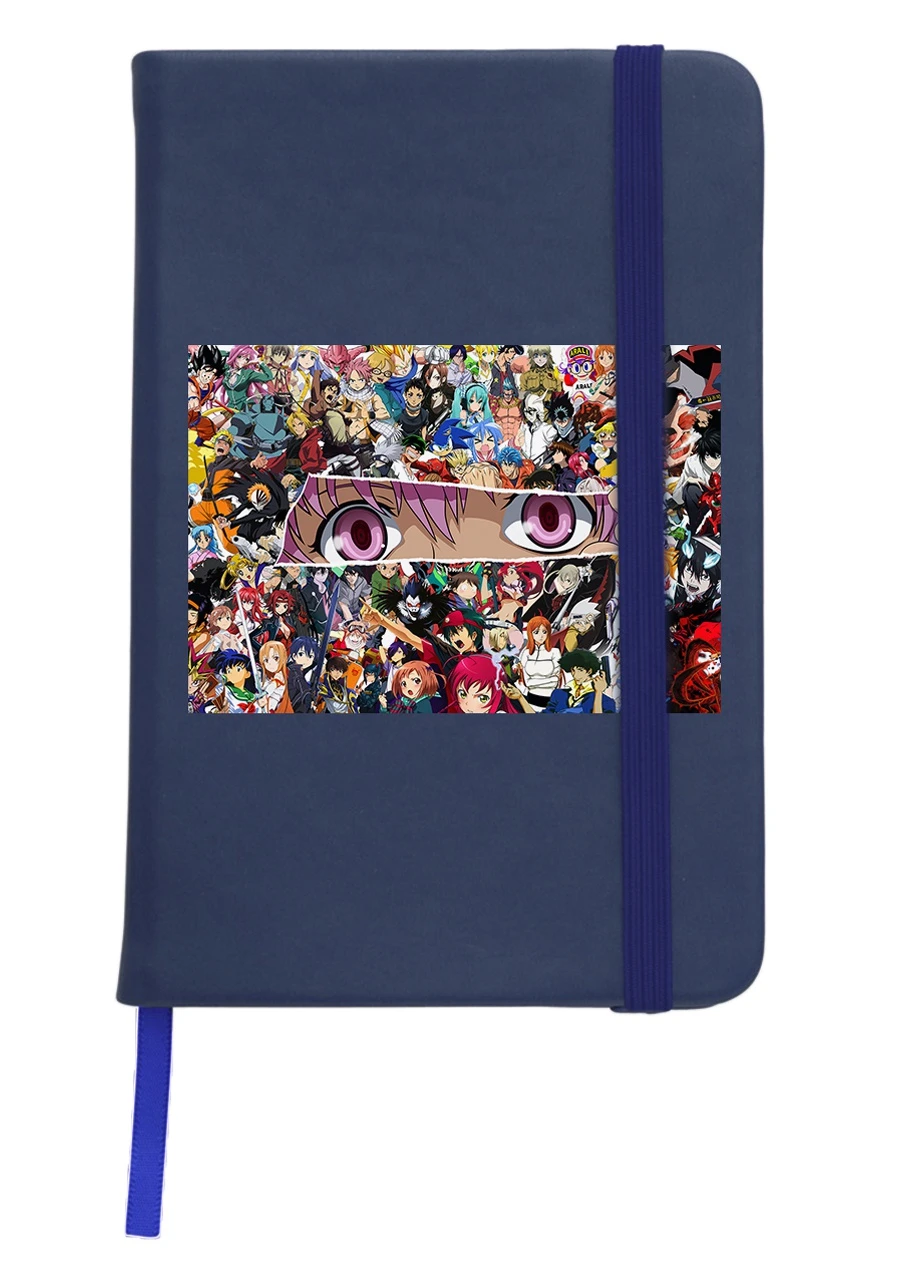 Блокнот А5 Аніме (Anime) Темно-синій (92228-3096-NB) MobiPrint (257321585)