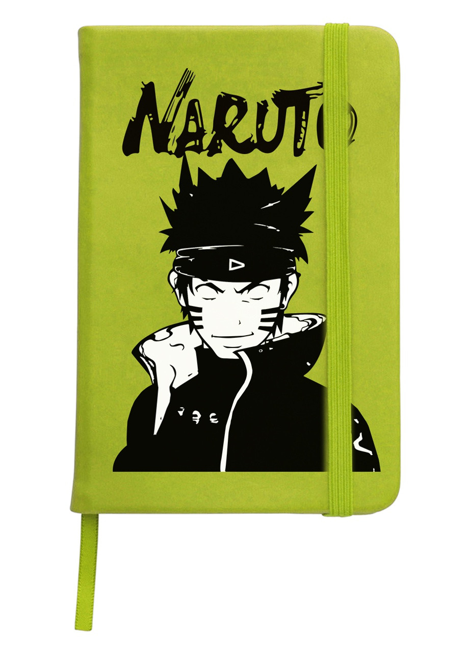 Блокнот А5 Наруто (Naruto) Салатовий (92228-3338-LM) MobiPrint (257322746)