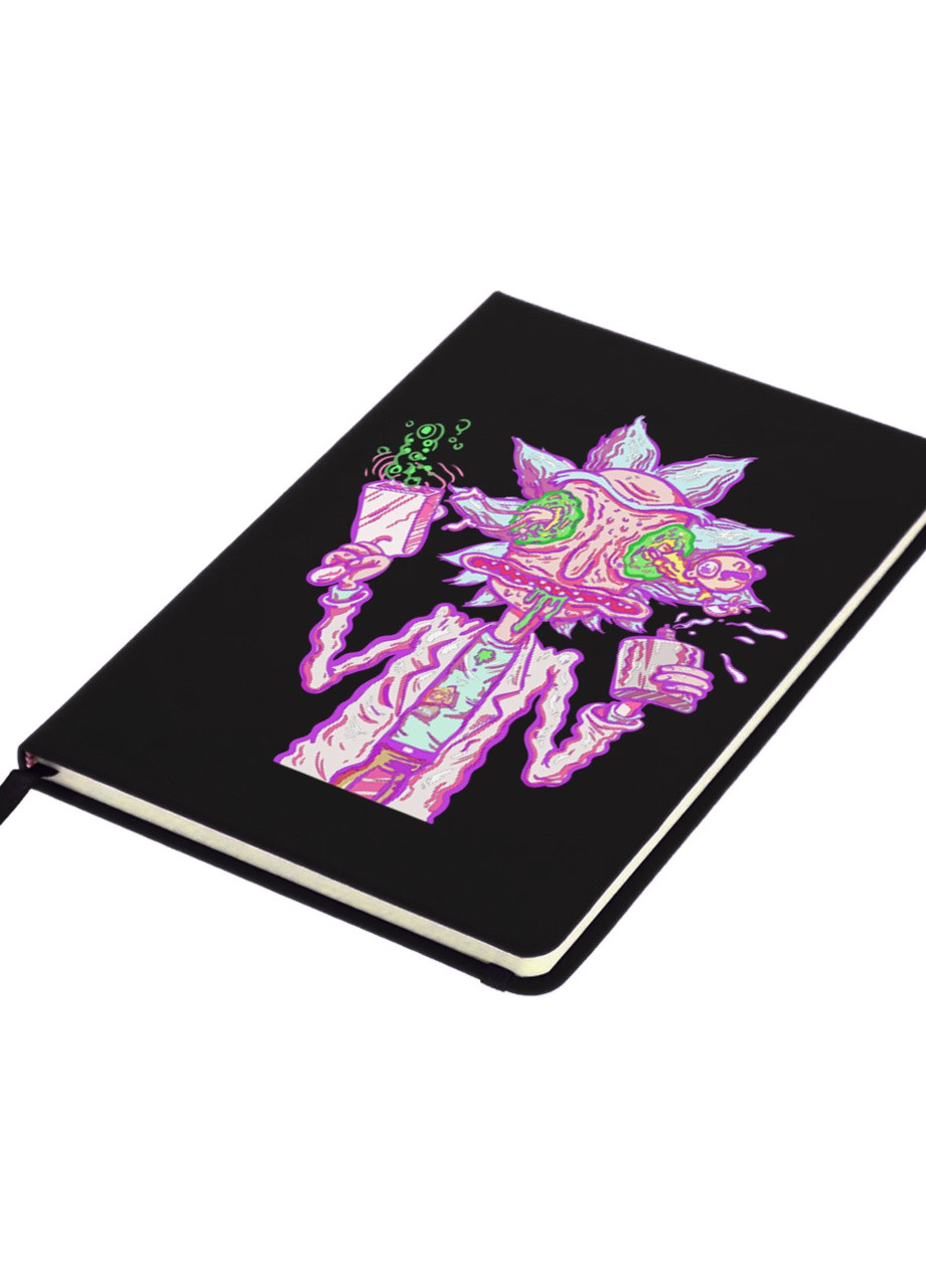 Блокнот А5 Рік Санчез Рік та Морті (Rick Sanchez Rick and Morty) Чорний (92228-2944-BK) MobiPrint (257324319)