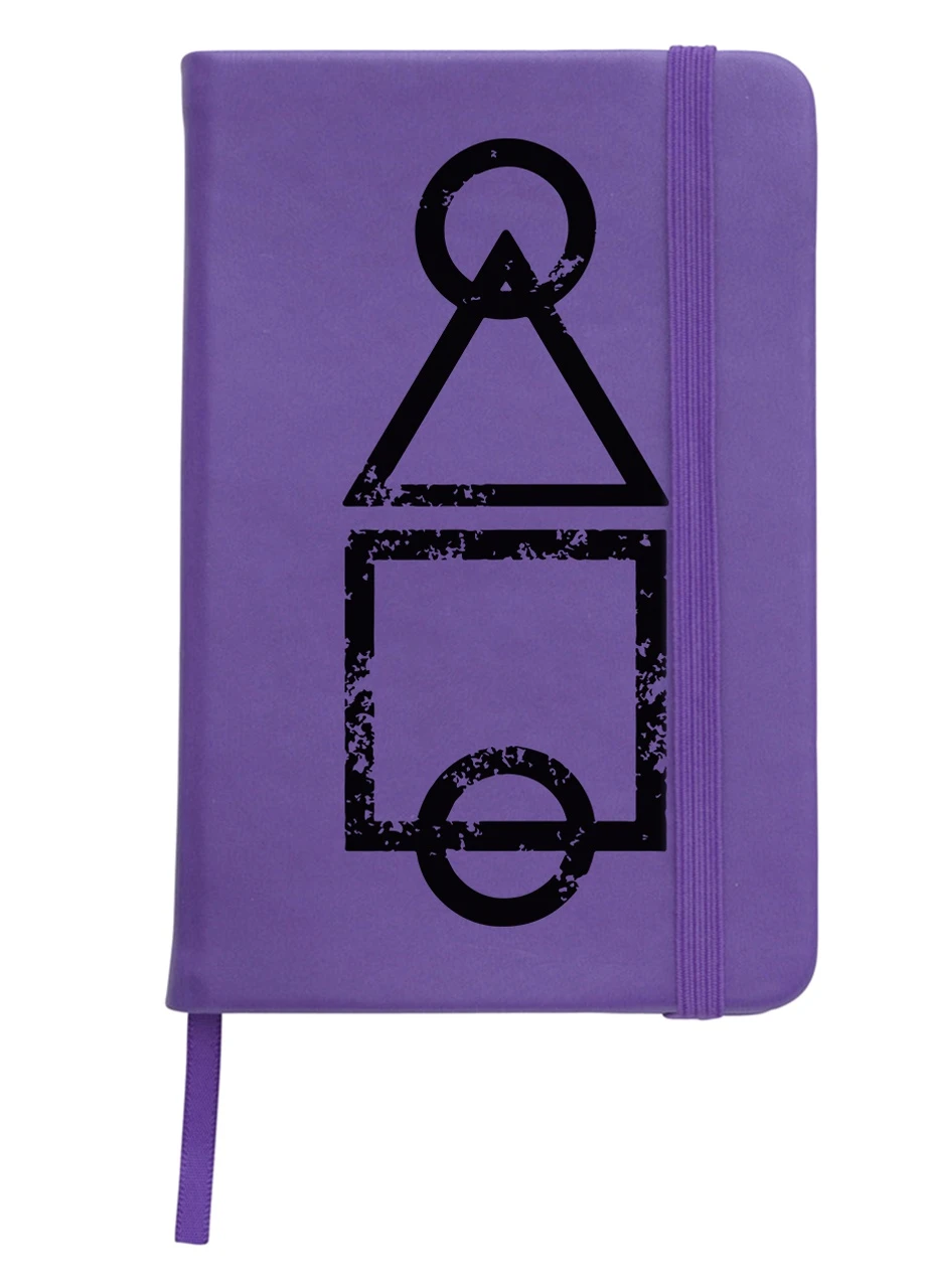 Блокнот А5 Ігрове поле Гра в кальмара (Squid Game) Фіолетовий (92228-3375-PU) MobiPrint (257324373)