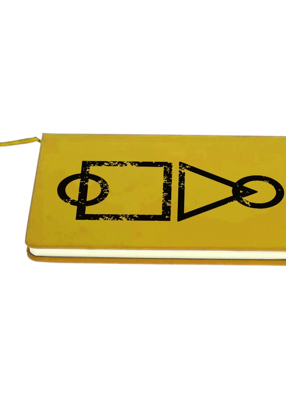 Блокнот А5 Игровое поле Игра в кальмара (Squid Game) Желтый (92228-3375-SY) MobiPrint (257329053)