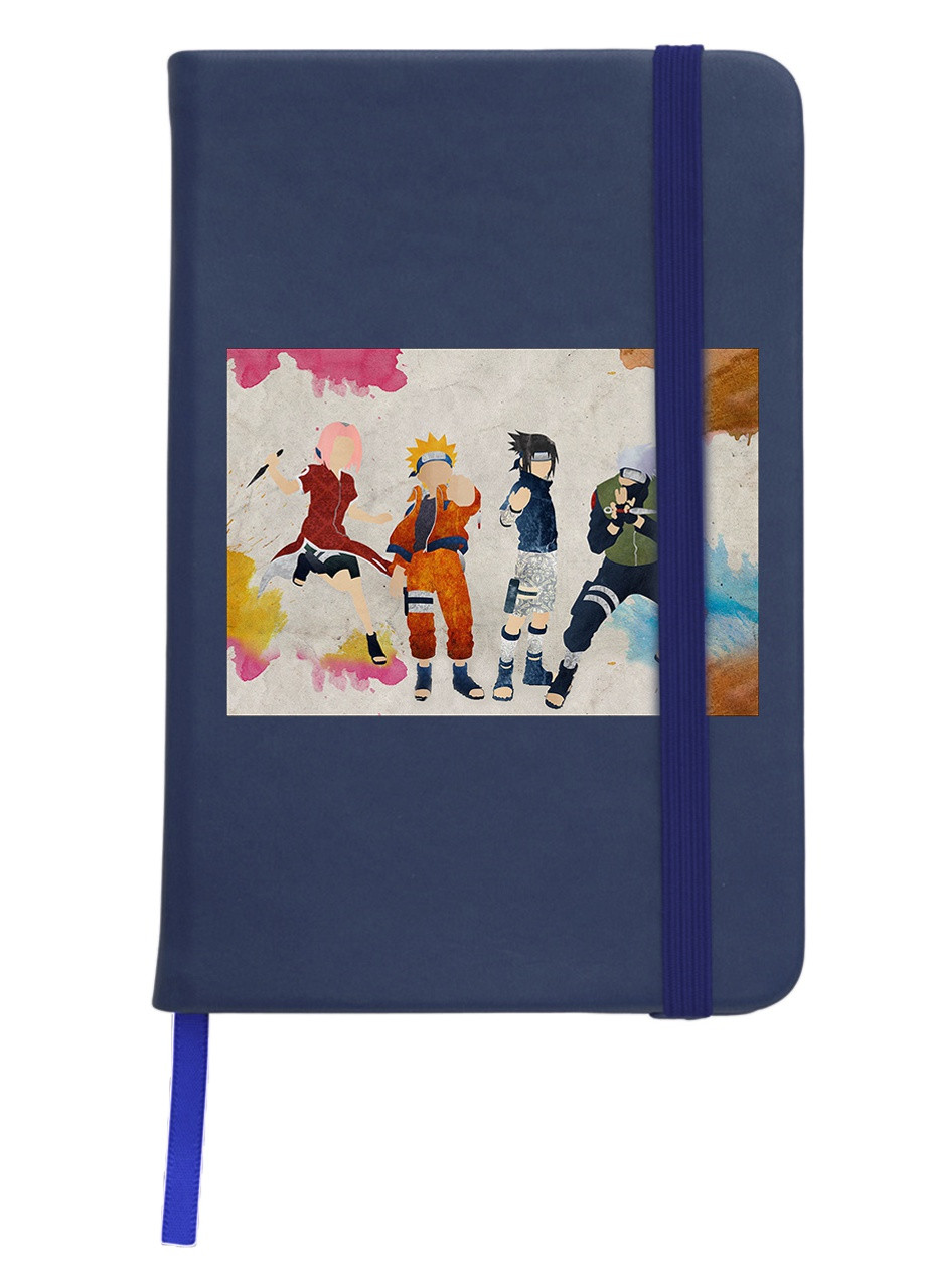 Блокнот А5 Наруто (Naruto) Темно-синій (92228-3079-NB) MobiPrint (257323559)
