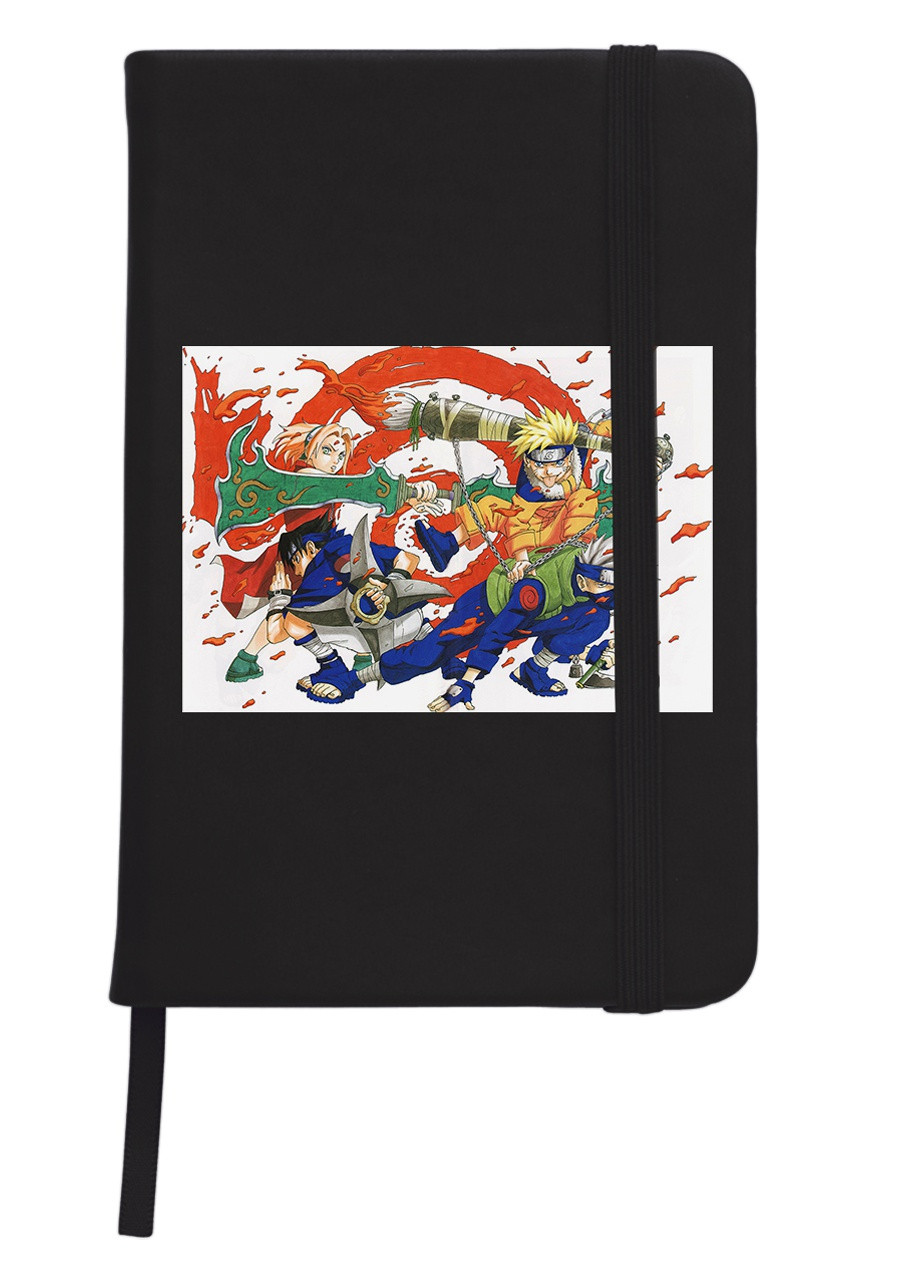 Блокнот А5 Наруто (Naruto) Чорний (92228-3111-BK) MobiPrint (257321676)