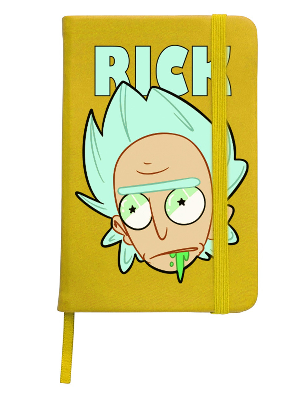 Блокнот А5 Рик Санчез и Бендер Рик и Морти (Bender Rick and Morty) Желтый (92228-2942-SY) MobiPrint (257328323)