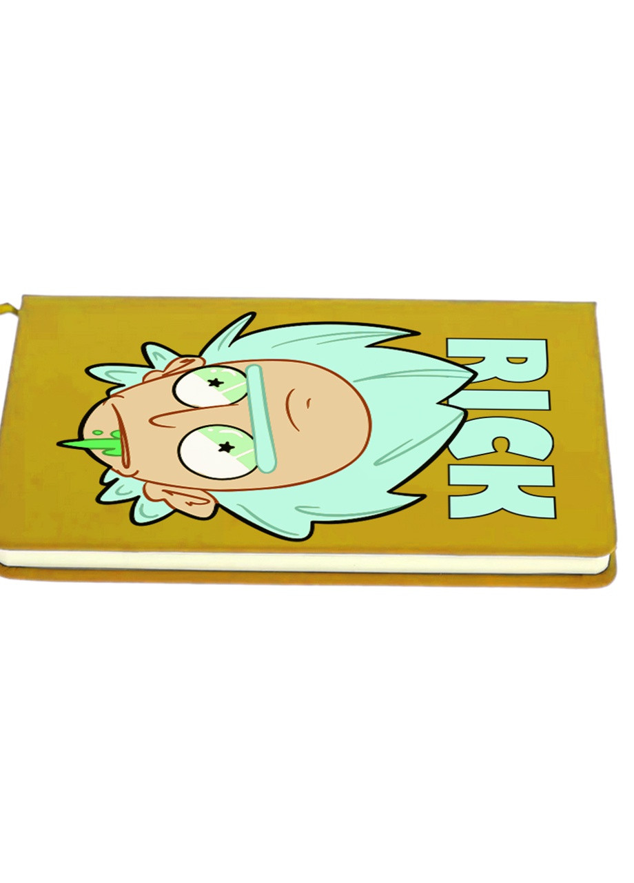 Блокнот А5 Рик Санчез и Бендер Рик и Морти (Bender Rick and Morty) Желтый (92228-2942-SY) MobiPrint (257328323)