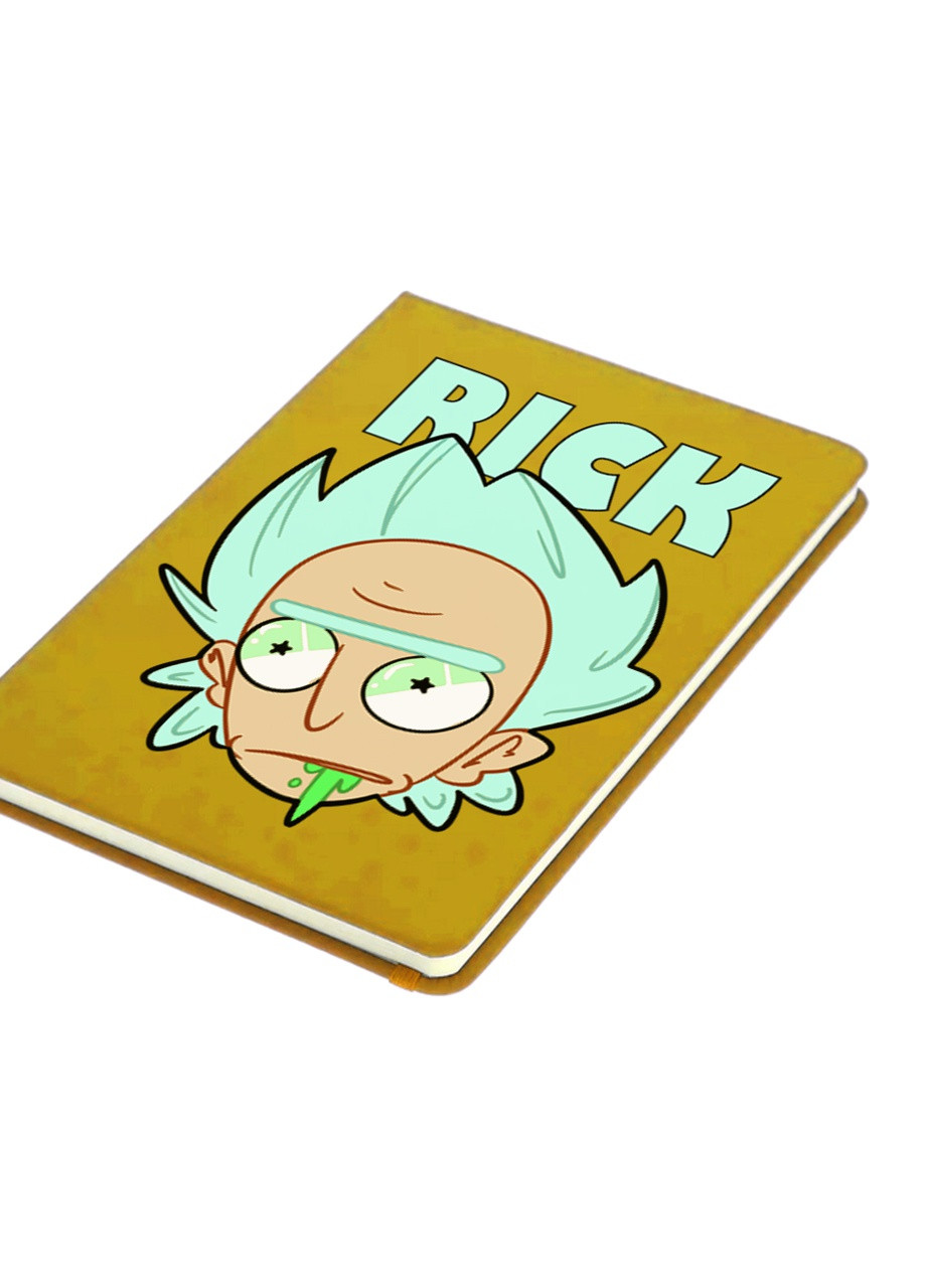 Блокнот А5 Рик Санчез и Бендер Рик и Морти (Bender Rick and Morty) Желтый (92228-2942-SY) MobiPrint (257328323)