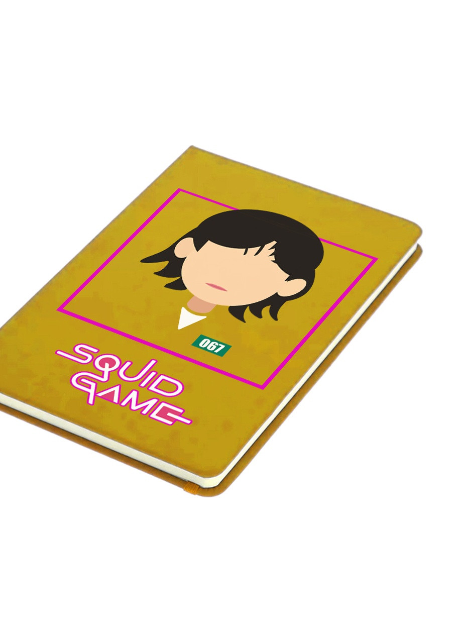 Блокнот А5 Чонхойон-Кан Сає-беок Гра в кальмара (Squid Game) Жовтий (92228-3355-SY) MobiPrint (257326568)