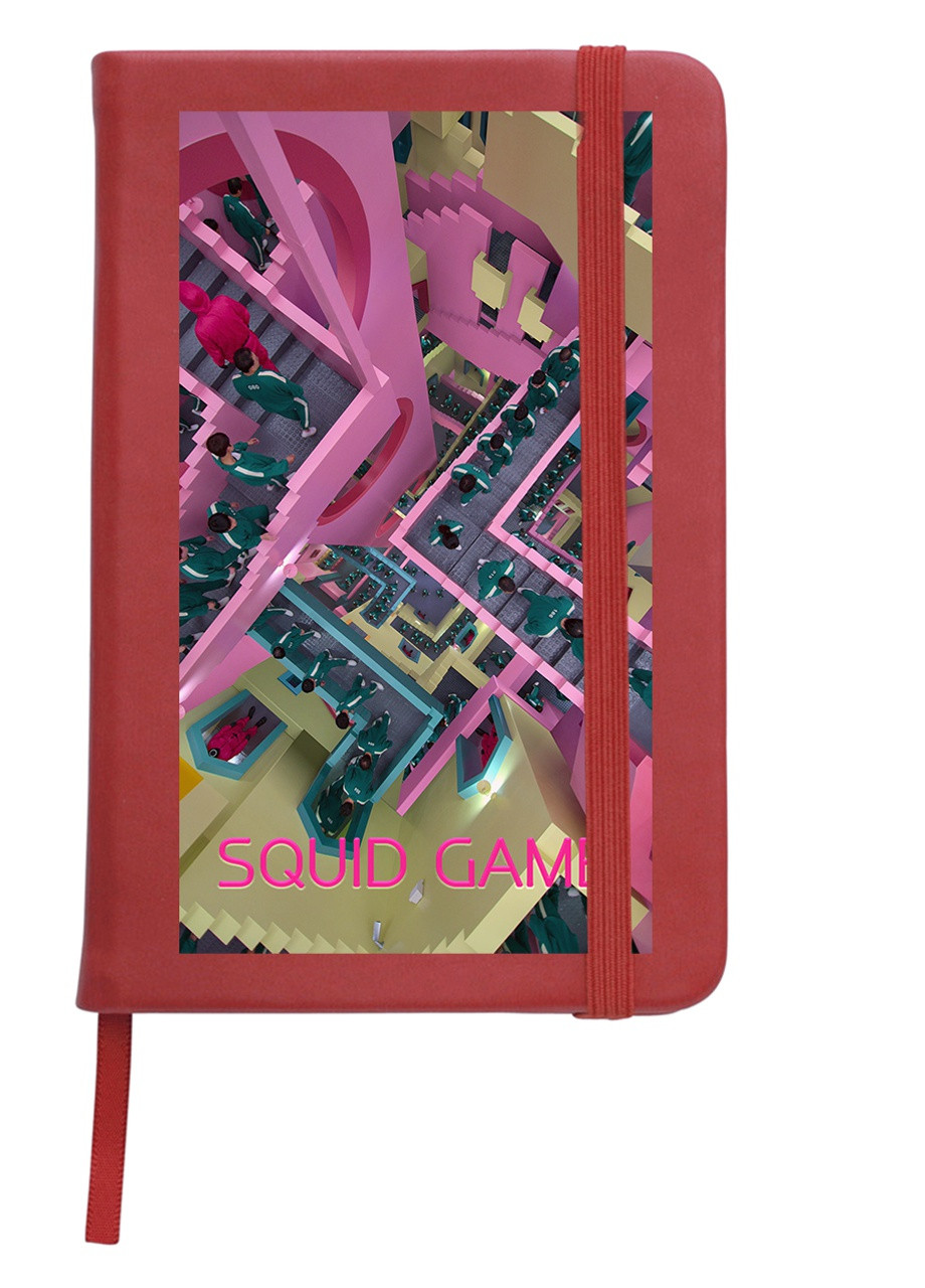 Блокнот А5 Игра в кальмара (Squid Game) Красный (92228-3363-RD) MobiPrint (257325487)