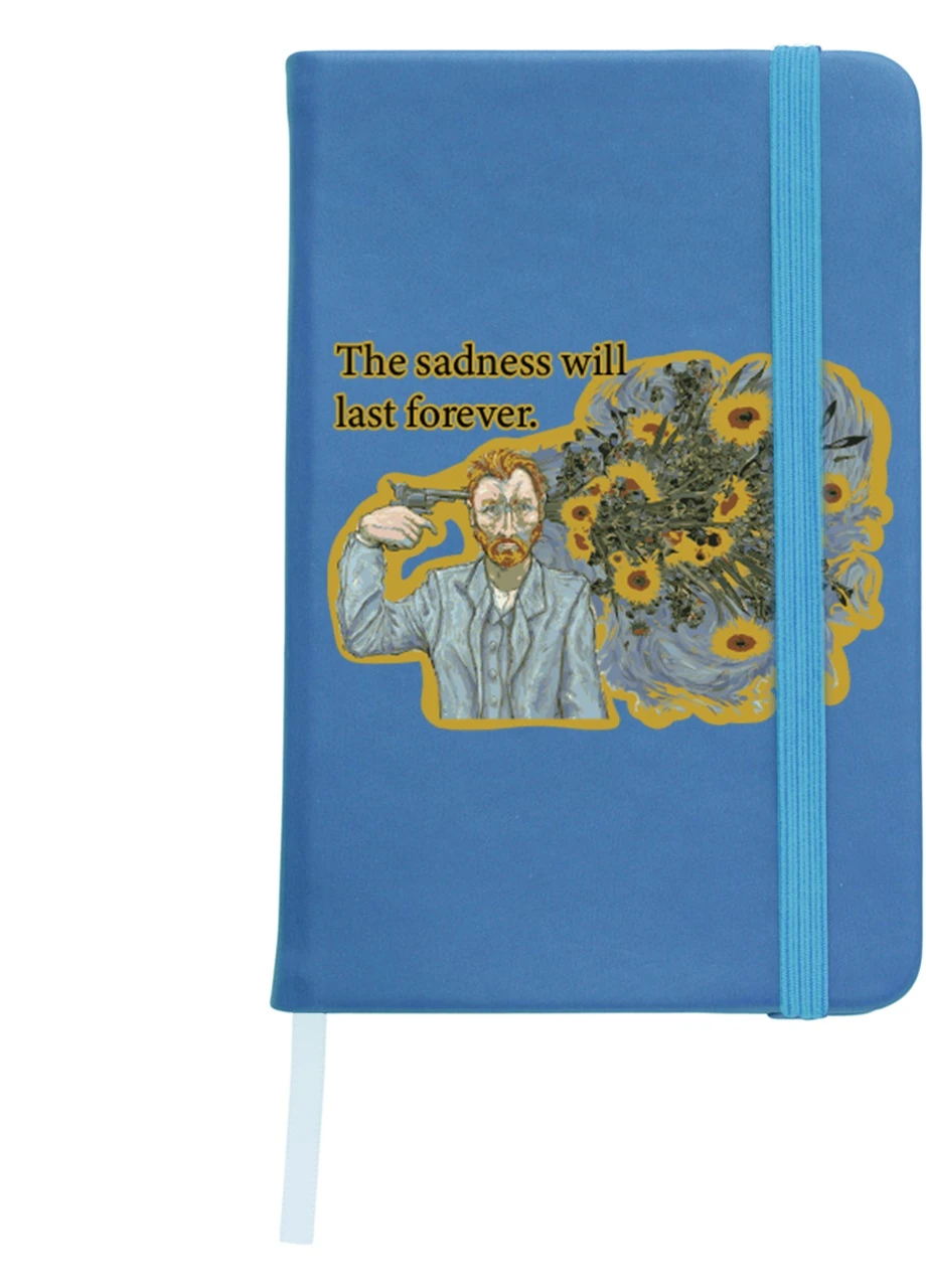 Блокнот А5 Винсент Ван Гог (Vincent van Gogh) Светло-голубой (92228-2955-SK) MobiPrint (257329059)