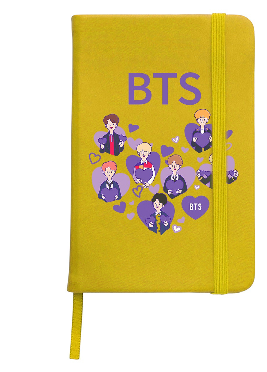Блокнот А5 БТС (BTS) Жовтий (92228-3273-SY) MobiPrint (257324827)