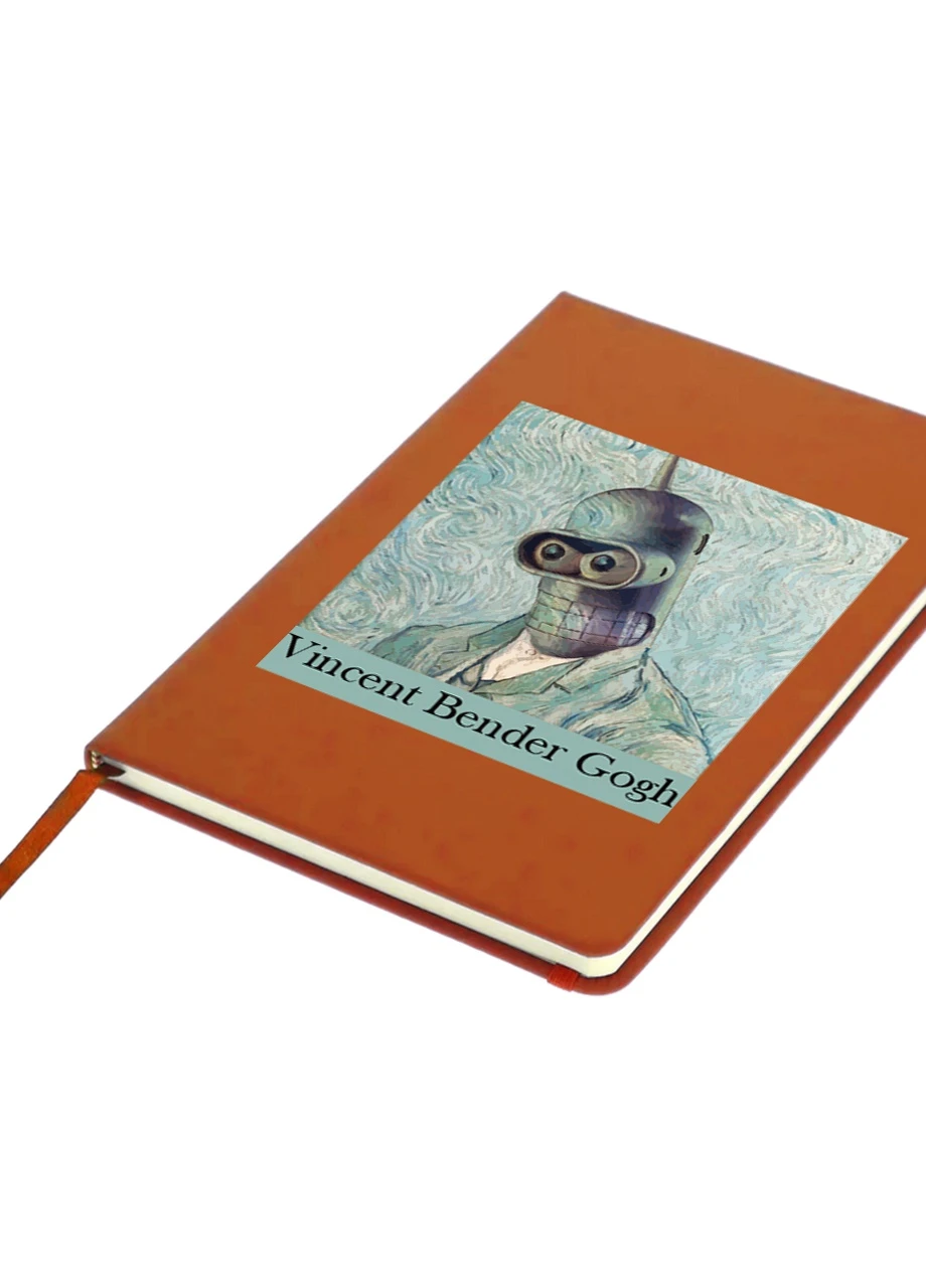 Блокнот А5 Винсент Ван Гог Бендер (Vincent van Gogh Bender) Оранжевый (92228-2956-OG) MobiPrint (257321837)