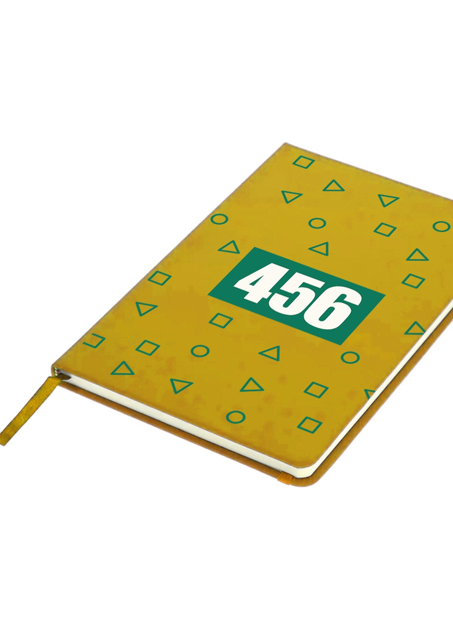 Блокнот А5 Номер 456 Ли Чжунг-Чжае Игра в кальмара (Squid Game) Желтый (92228-3362-SY) MobiPrint (257328237)