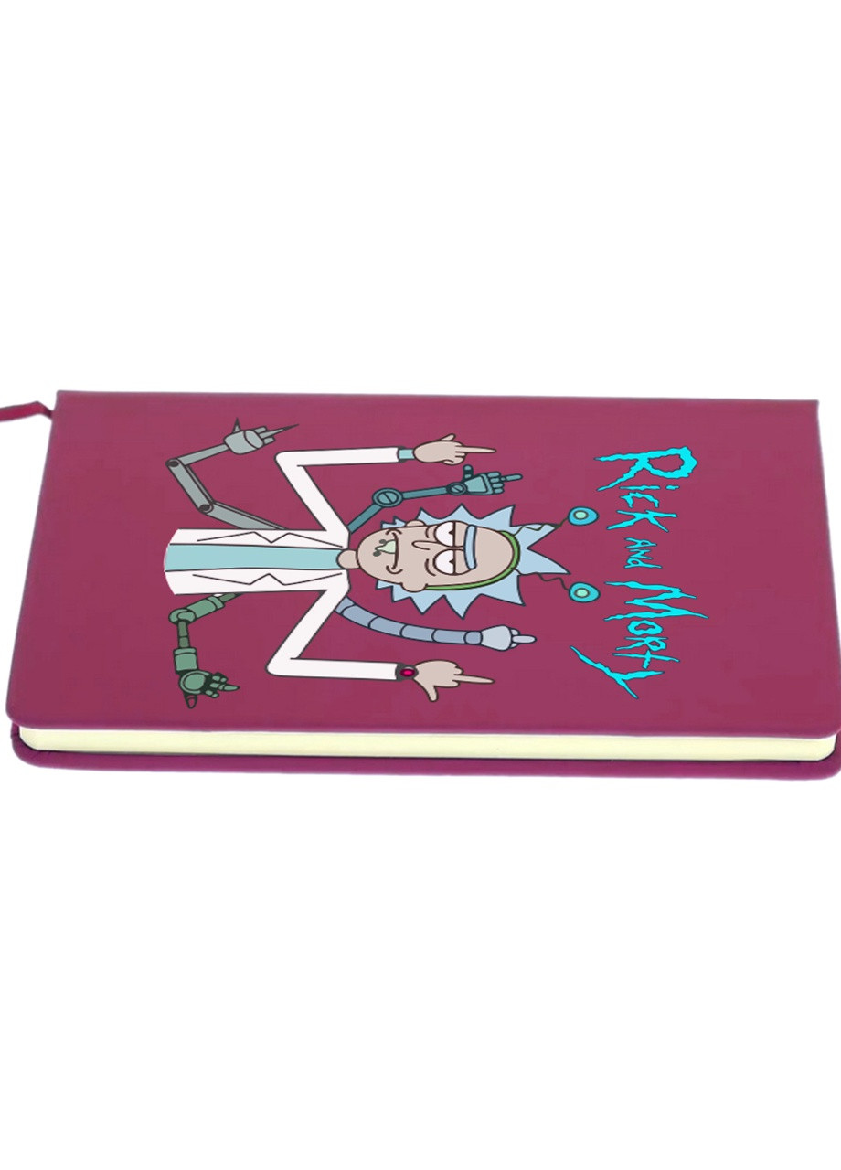 Блокнот А5 Рік Санчез Рік та Морті (Rick Sanchez Rick and Morty) Малиновий (92228-2948-FU) MobiPrint (257322355)
