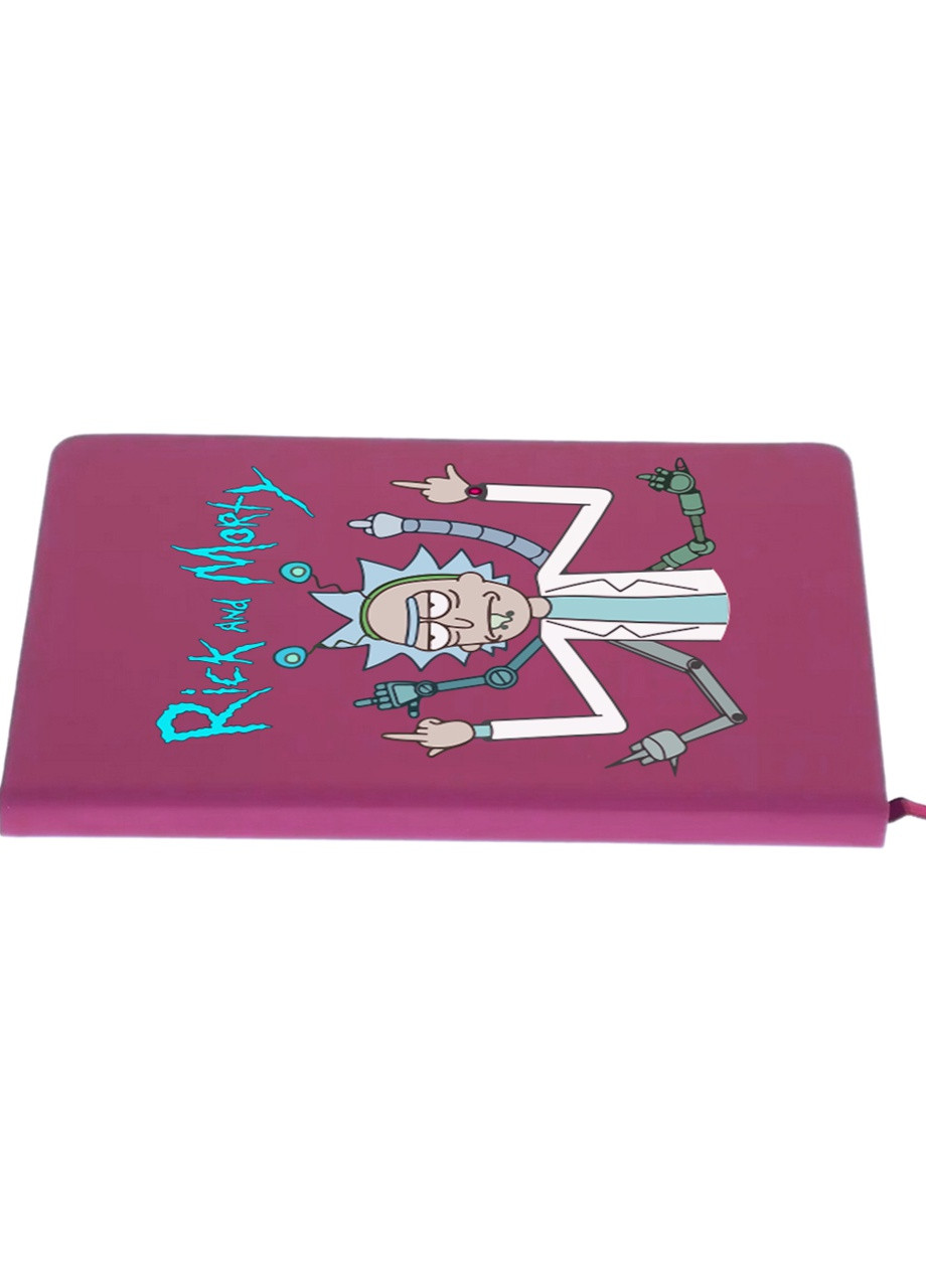 Блокнот А5 Рік Санчез Рік та Морті (Rick Sanchez Rick and Morty) Малиновий (92228-2948-FU) MobiPrint (257322355)