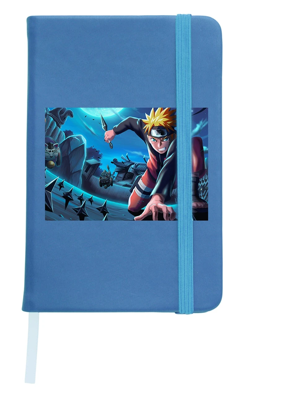 Блокнот А5 Наруто Узумакі (Naruto Uzumaki) Світло-блакитний (92228-3113-SK) MobiPrint (257324582)