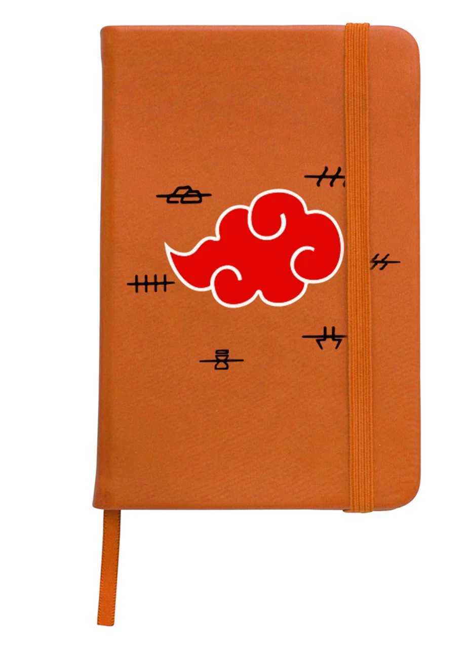 Блокнот А5 Хмара Акацукі Наруто (Akatsuki Naruto) Помаранчевий (92228-3044-OG) MobiPrint (257321527)