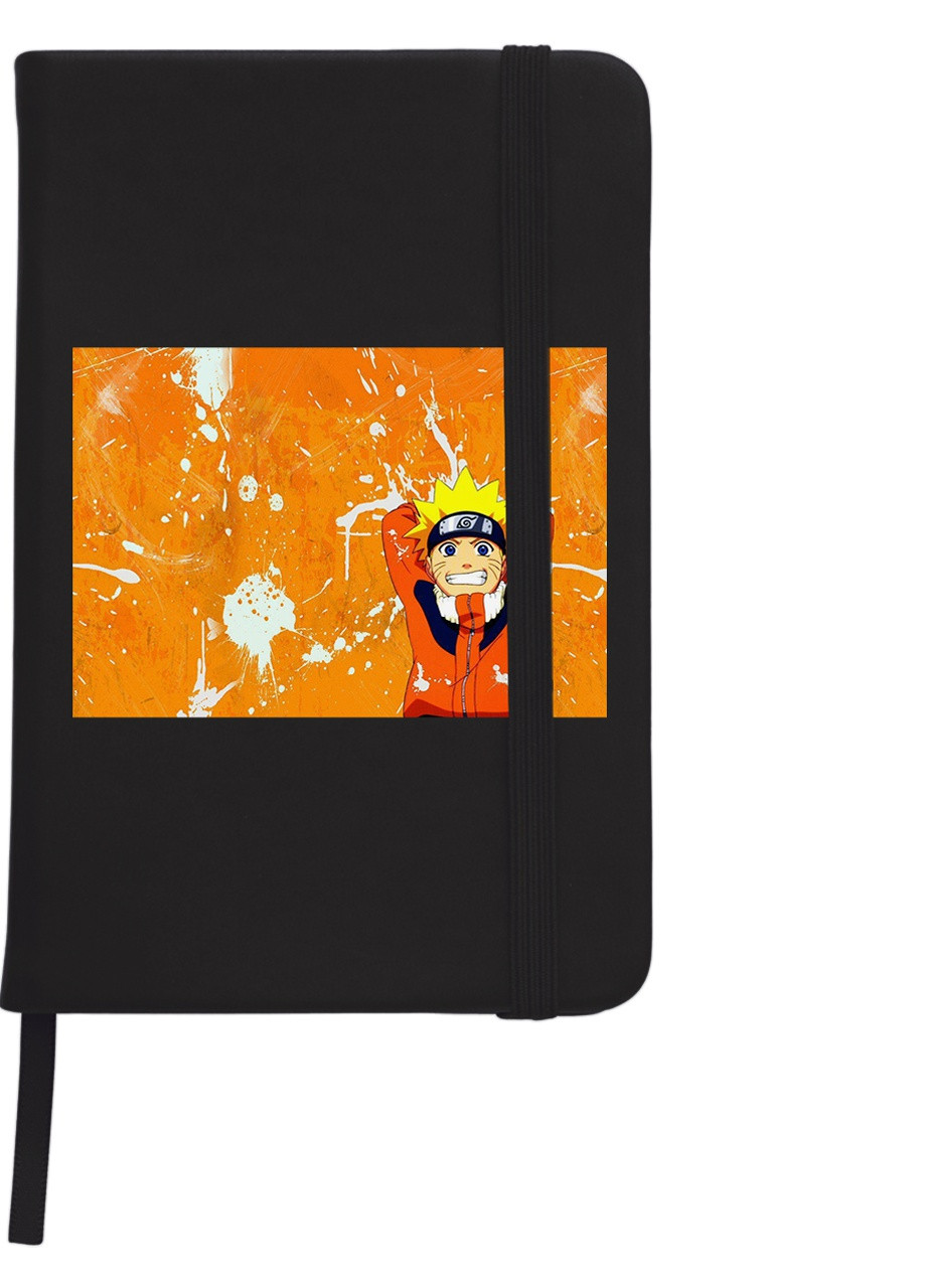 Блокнот А5 Наруто Узумакі (Naruto Uzumaki) Чорний (92228-3114-BK) MobiPrint (257323581)