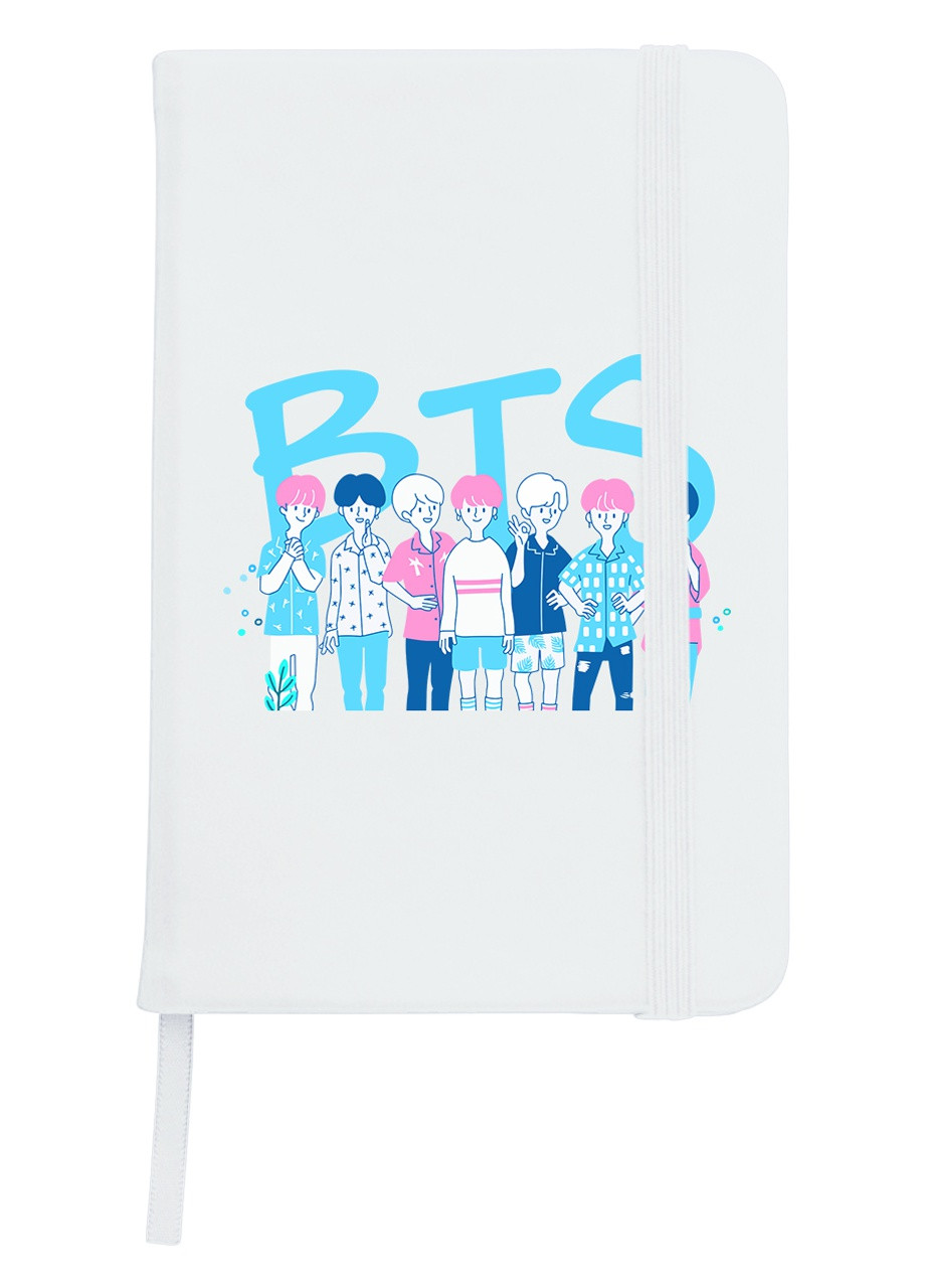 Блокнот А5 БТС (BTS) Білий (92228-3265-WT) MobiPrint (257325781)