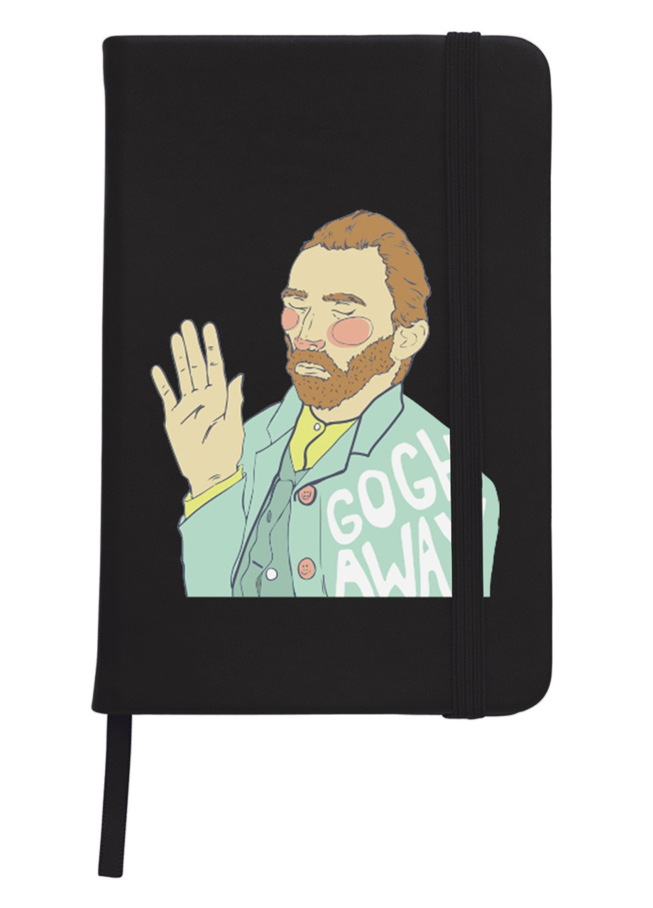 Блокнот А5 Вінсент Ван Гог (Vincent van Gogh) Чорний (92228-2949-BK) MobiPrint (257325470)