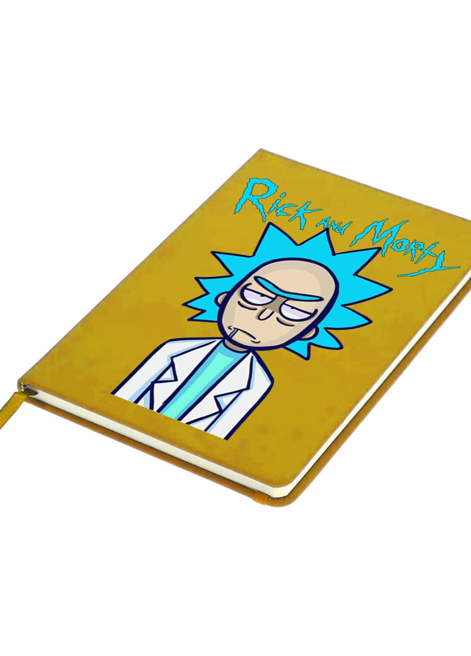 Блокнот А5 Рик Санчез и Морти Смит Рик и Морти (Rick and Morty) Желтый (92228-2938-SY) MobiPrint (257326193)
