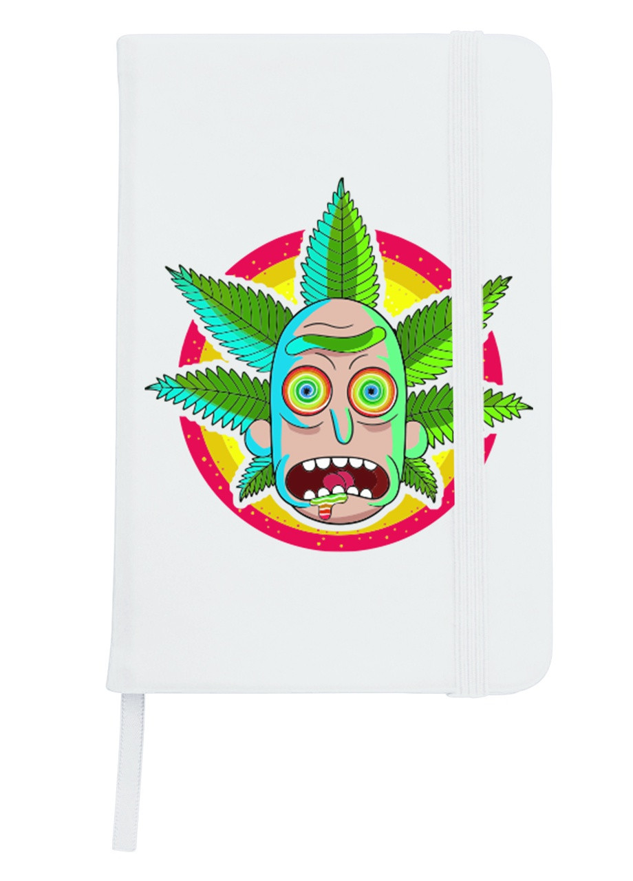 Блокнот А5 Рік Санчез Рік та Морті (Rick Sanchez Rick and Morty) Білий (92228-2933-WT) MobiPrint (257328503)
