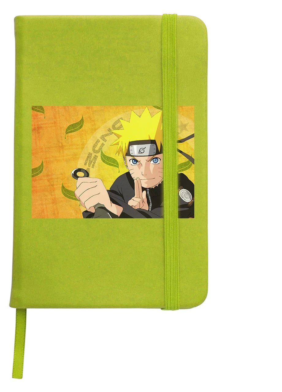 Блокнот А5 Наруто Узумаки (Naruto Uzumaki) Салатовый (92228-3092-LM) MobiPrint (257325617)