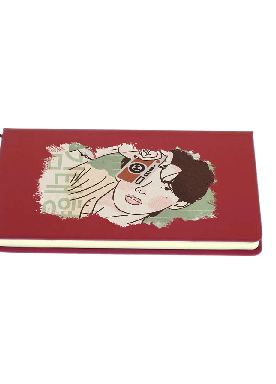 Блокнот А5 Кім Тхехен БТС (Kim Tae-hyung BTS) Червоний (92228-3262-RD) MobiPrint (257327838)