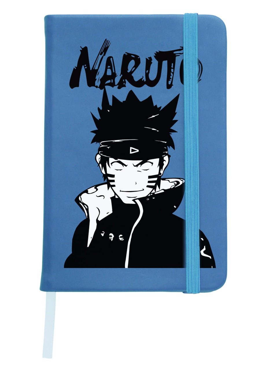 Блокнот А5 Наруто (Naruto) Светло-голубой (92228-3338-SK) MobiPrint (257326388)